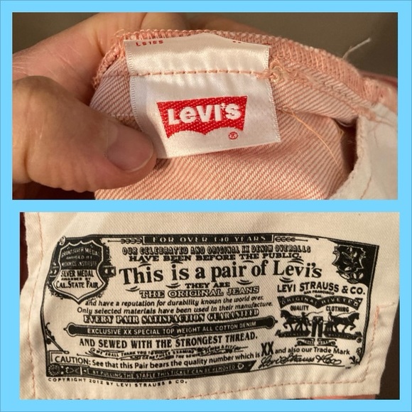 Pink Levi’s 501s Buttonfly - NWOT - 32/34 - Picture 14 of 15
